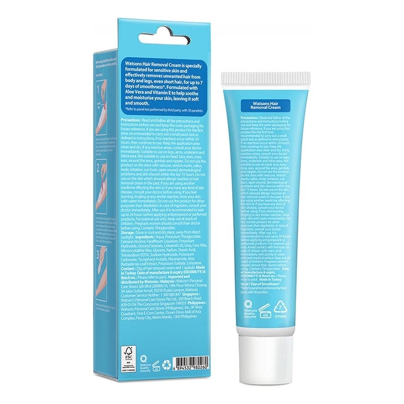 Watsons Hair Removal Cream Sensitive Skin 25g