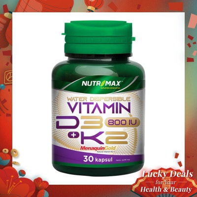 NUTRIMAX Nutrimax Vitamin D3 800 IU + K2 30'S Kapsul