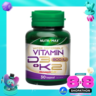 NUTRIMAX - Nutrimax Vitamin D3 800 IU + K2 30'S Kapsul image