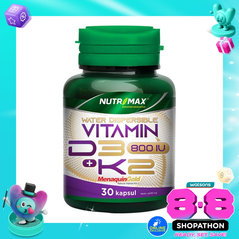 Nutrimax Vitamin D3 800 IU + K2 30'S Kapsul image