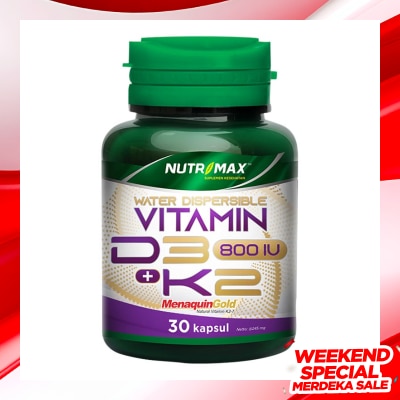 NUTRIMAX Nutrimax Vitamin D3 800 IU + K2 30'S Kapsul