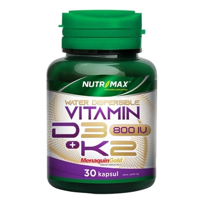 NUTRIMAX Nutrimax Vitamin D3 800 IU + K2 30'S Kapsul