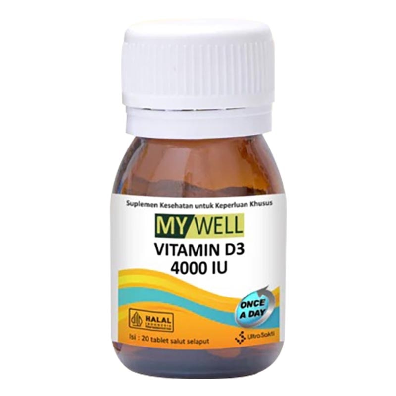 My Well Vitamin D3 4000IU 20'S (Botol)