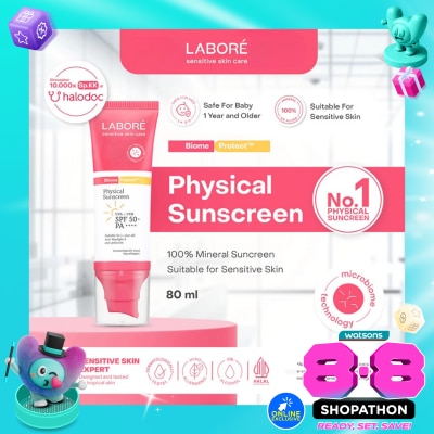 LABORE - Labore Sensitive Skin Care BiomeProtect Physical Sunscreen SPF 50+ PA++++ 80g image