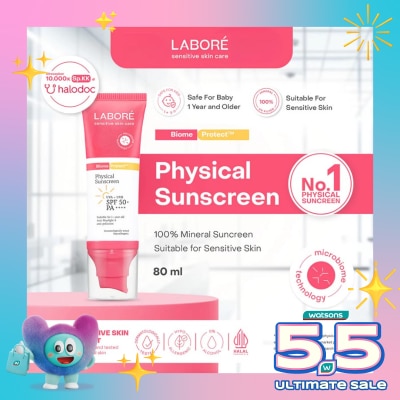 LABORE - Labore Sensitive Skin Care BiomeProtect Physical Sunscreen SPF 50+ PA++++ 80g