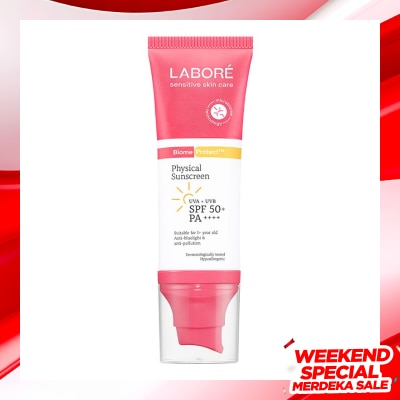 LABORE Labore Sensitive Skin Care BiomeProtect Physical Sunscreen SPF 50+ PA++++ 80g