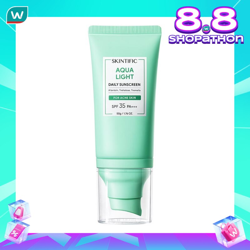 Skintific Aqua Light Daily Sunscreen SPF 35 PA +++ 50g