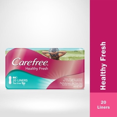 CAREFREE Healthy Fresh Panty Liner Tea Tree 20s