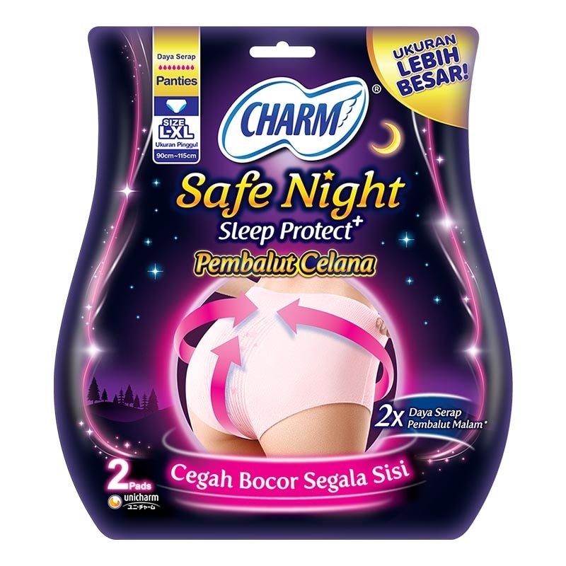 Safe Night Sleep Protect Pembalut Celana L XL 2'S image