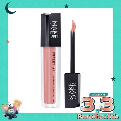 MAKE OVER Make Over Powerstay Transferproof Matte Lip Cream P14 Peaches And Cream 4.5g