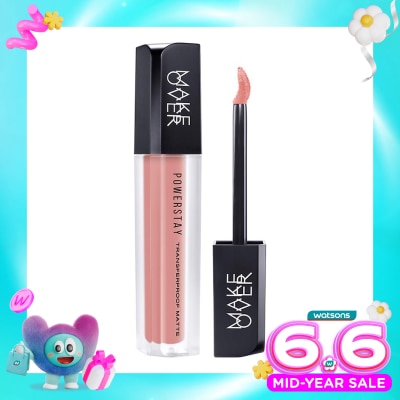 MAKE OVER - Make Over Powerstay Transferproof Matte Lip Cream P14 Peaches And Cream 4.5g
