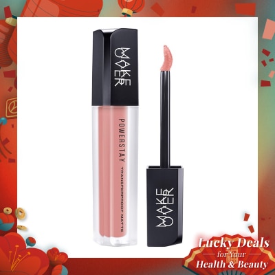 MAKE OVER Make Over Powerstay Transferproof Matte Lip Cream P14 Peaches And Cream 4.5g