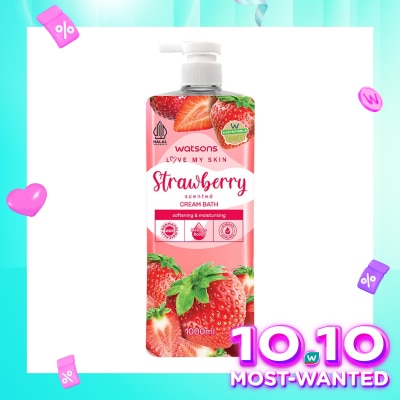 WATSONS Watsons Strawberry Scented Cream Bath 1000ml