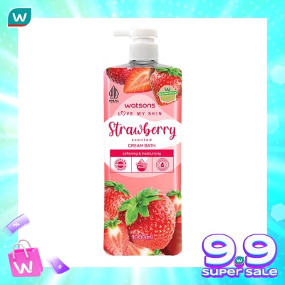WATSONS Watsons Strawberry Scented Cream Bath 1000ml