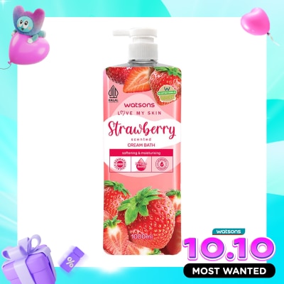 WATSONS Strawberry Scented Cream Bath 1000ml image