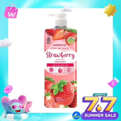 WATSONS - Strawberry Scented Cream Bath 1000ml