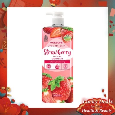WATSONS Strawberry Scented Cream Bath 1000ml
