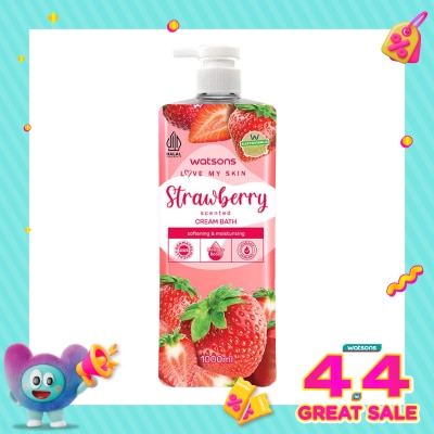 WATSONS - Strawberry Scented Cream Bath 1000ml