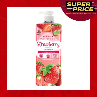 WATSONS Watsons Strawberry Scented Cream Bath 1000ml