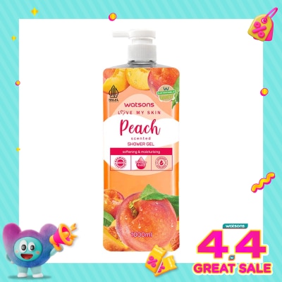 WATSONS - Peach Scented Shower Gel 1000ml