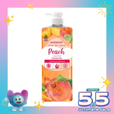 WATSONS - Peach Scented Shower Gel 1000ml