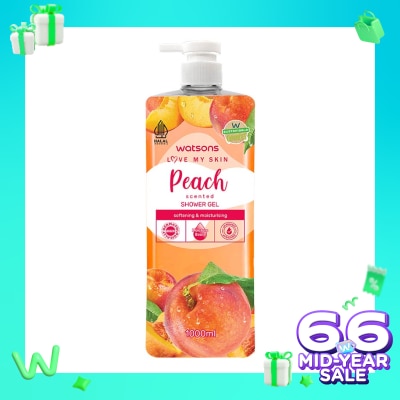 WATSONS Watsons Peach Scented Shower Gel 1000ml