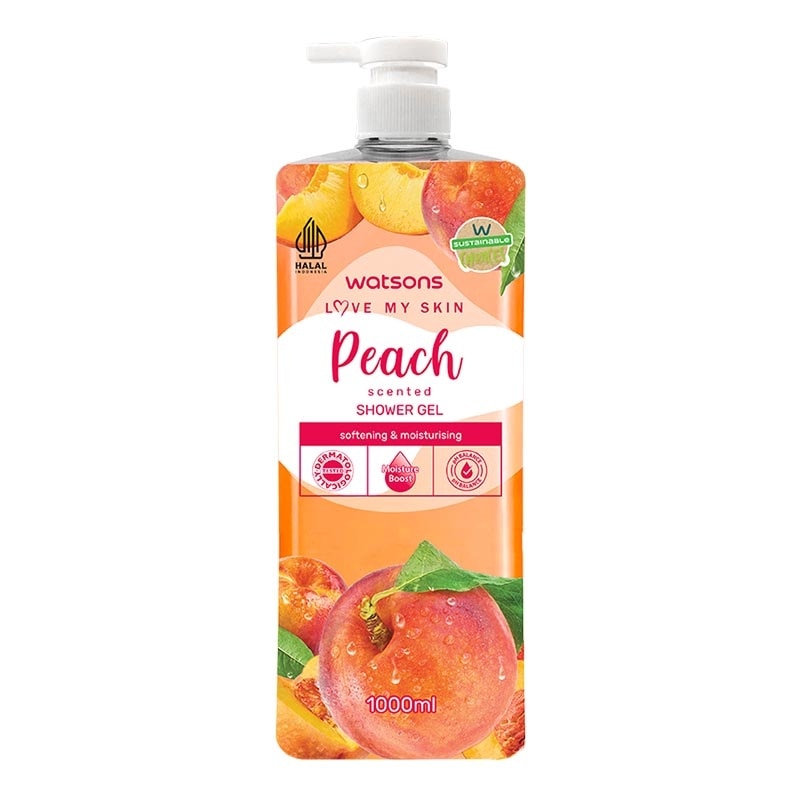 Watsons Peach Scented Shower Gel 1000ml