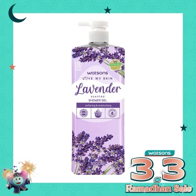 WATSONS Watsons Lavender Scented Shower Gel 1000ml