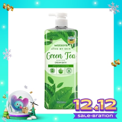 WATSONS Watsons Green Tea Scented Cream Bath 1000ml