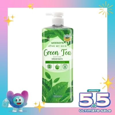 WATSONS - Watsons Green Tea Scented Cream Bath 1000ml