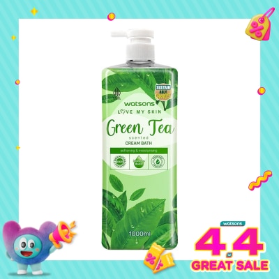 WATSONS - Watsons Green Tea Scented Cream Bath 1000ml