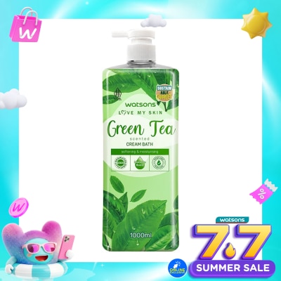 WATSONS - Watsons Green Tea Scented Cream Bath 1000ml