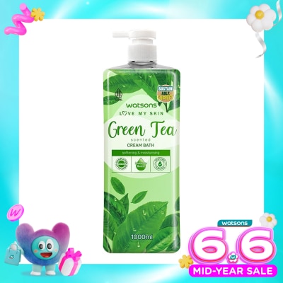 WATSONS - Watsons Green Tea Scented Cream Bath 1000ml