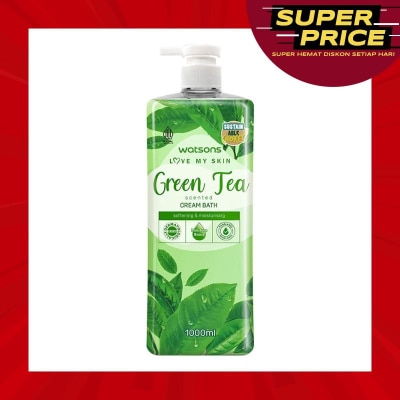 WATSONS Watsons Green Tea Scented Cream Bath 1000ml