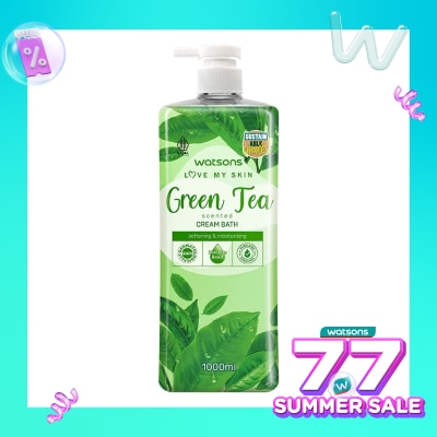 WATSONS Watsons Green Tea Scented Cream Bath 1000ml