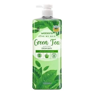 WATSONS Watsons Green Tea Scented Cream Bath 1000ml