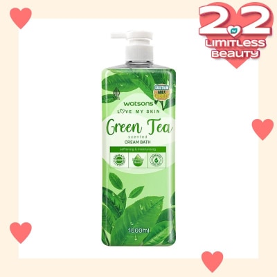 WATSONS Watsons Green Tea Scented Cream Bath 1000ml