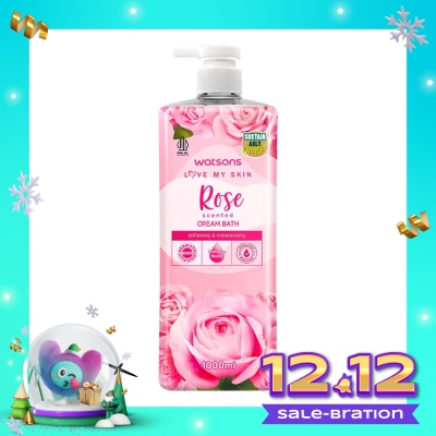 WATSONS Watsons Rose Scented Cream Bath 1000ml