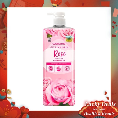 WATSONS Rose Scented Cream Bath 1000ml