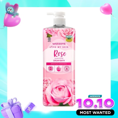 WATSONS Rose Scented Cream Bath 1000ml image
