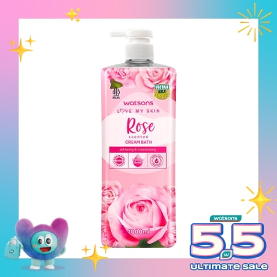 WATSONS - Rose Scented Cream Bath 1000ml