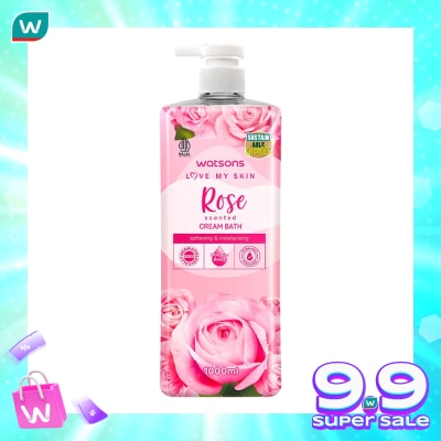 WATSONS Watsons Rose Scented Cream Bath 1000ml