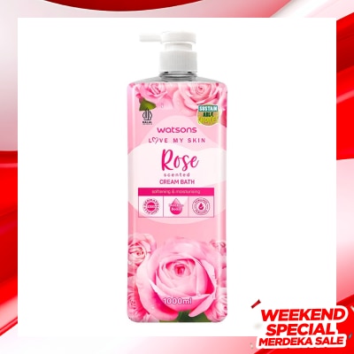 WATSONS Watsons Rose Scented Cream Bath 1000ml