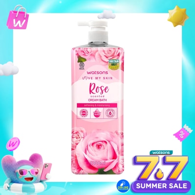 WATSONS - Rose Scented Cream Bath 1000ml
