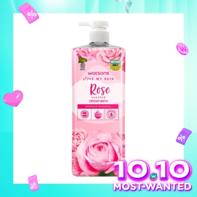 WATSONS Watsons Rose Scented Cream Bath 1000ml