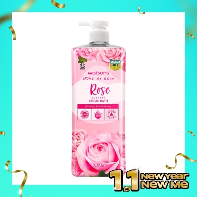 WATSONS Watsons Rose Scented Cream Bath 1000ml
