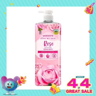 WATSONS - Rose Scented Cream Bath 1000ml