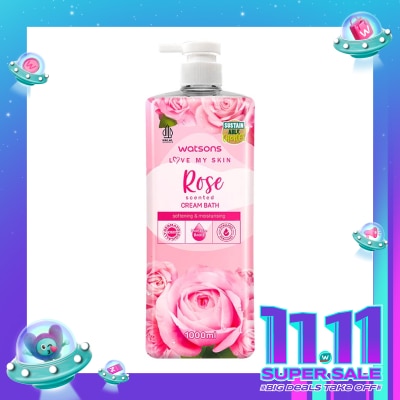 WATSONS Watsons Rose Scented Cream Bath 1000ml