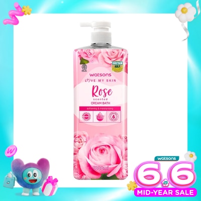 WATSONS - Rose Scented Cream Bath 1000ml