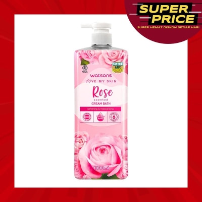 WATSONS Watsons Rose Scented Cream Bath 1000ml